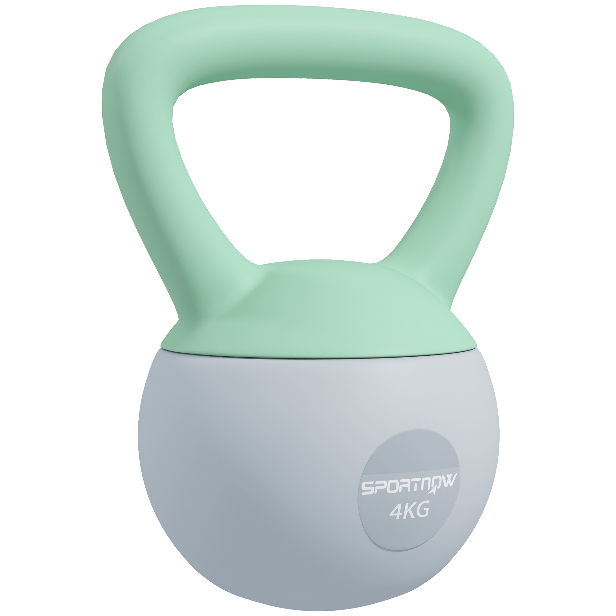 SPORTNOW 4KG Soft Kettlebell, Kettlebell With Non-Slip Handle For