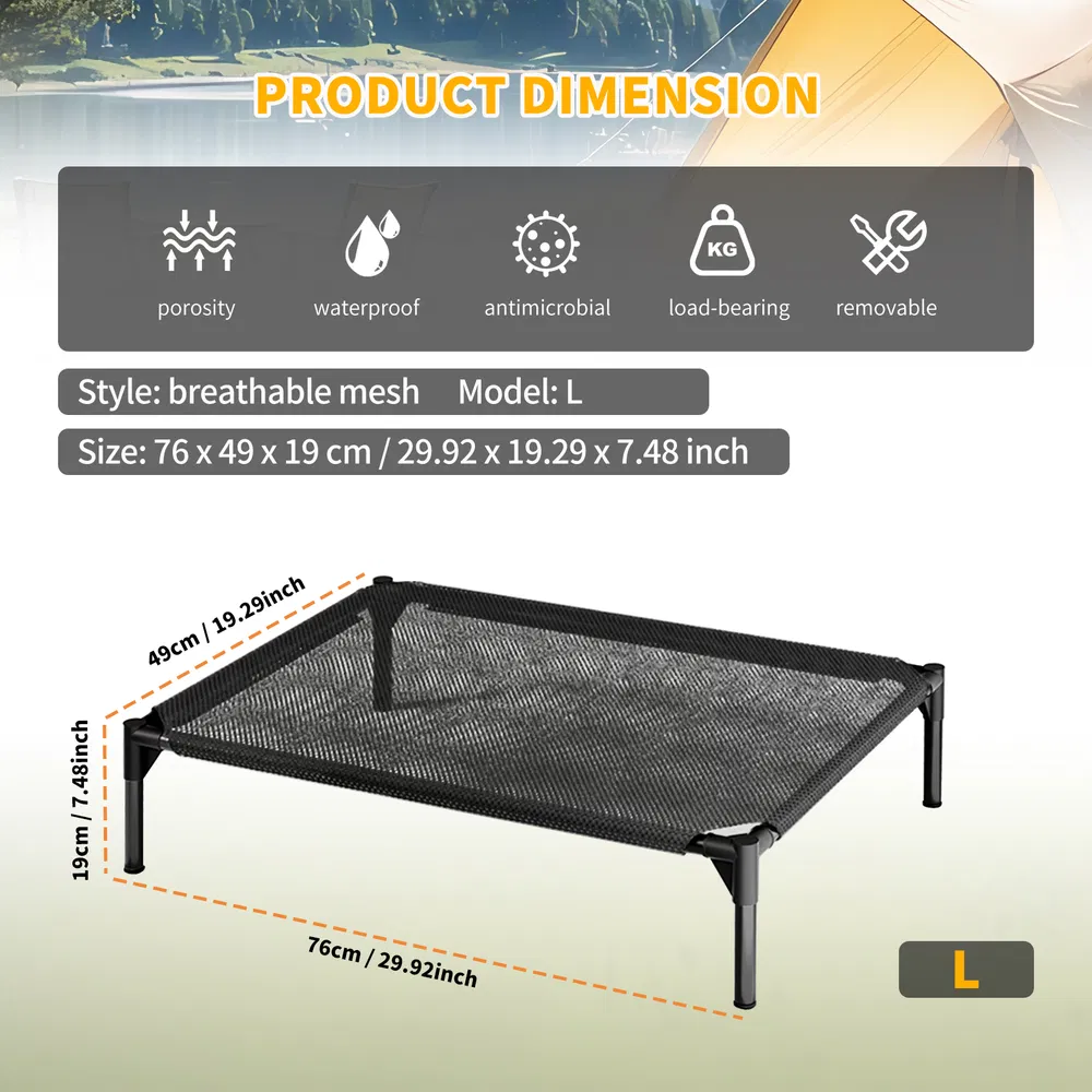 L-type Mesh Pet Bed With Ventilation And Heat Dissipation, St…