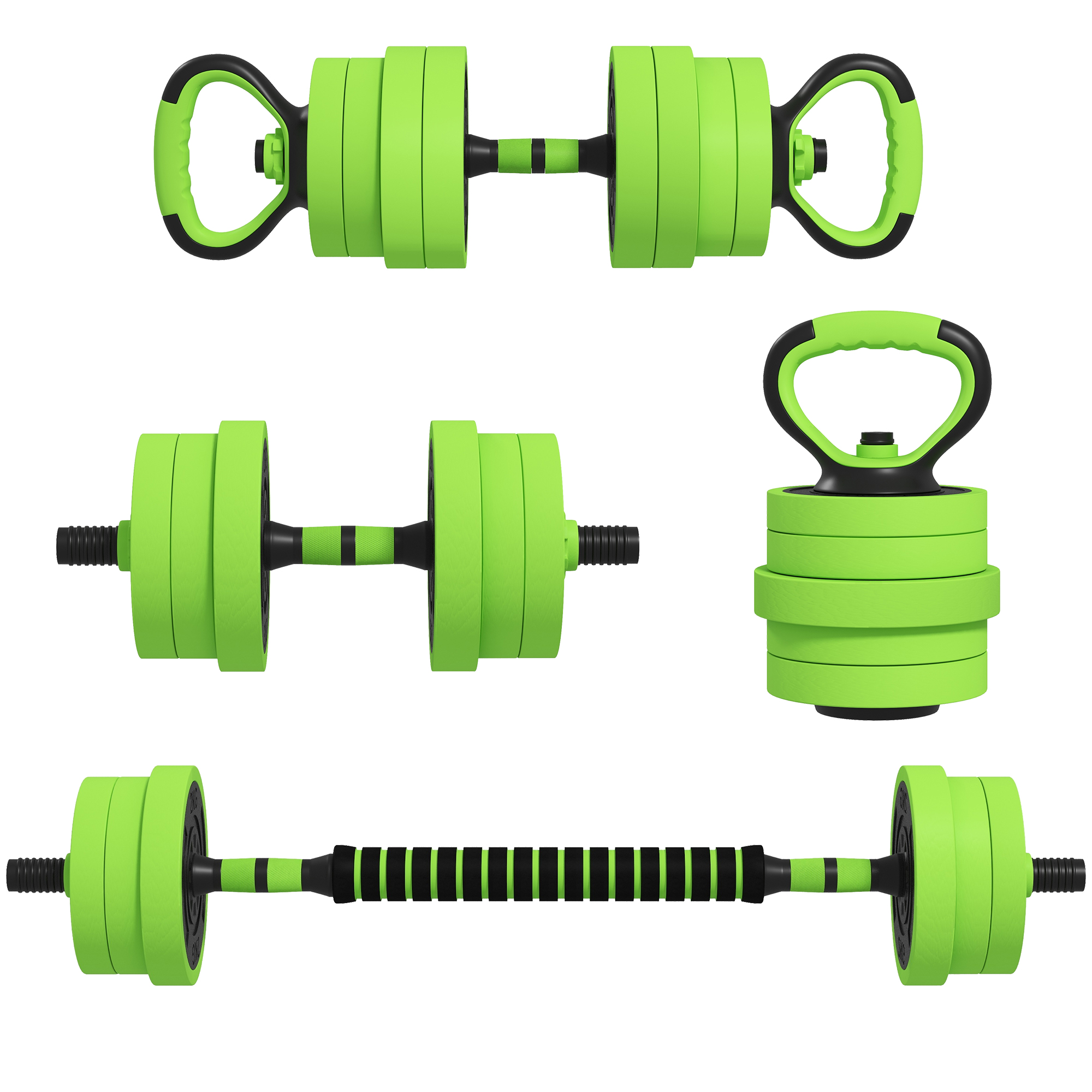 4 In 1 Hanteln Set 20 Kg Verstellbare Kurzhantel
