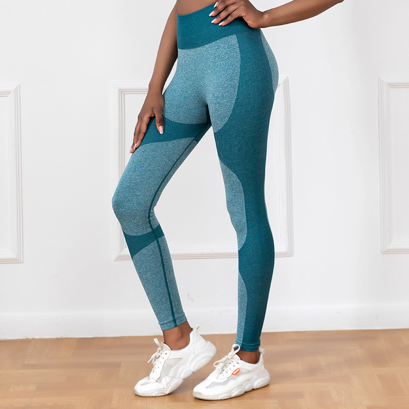 Striped Printed Yoga Pants High Waist Seamless Leggings Stretch Butt Lift Quick-drying Running Sports Fitness Pant Women