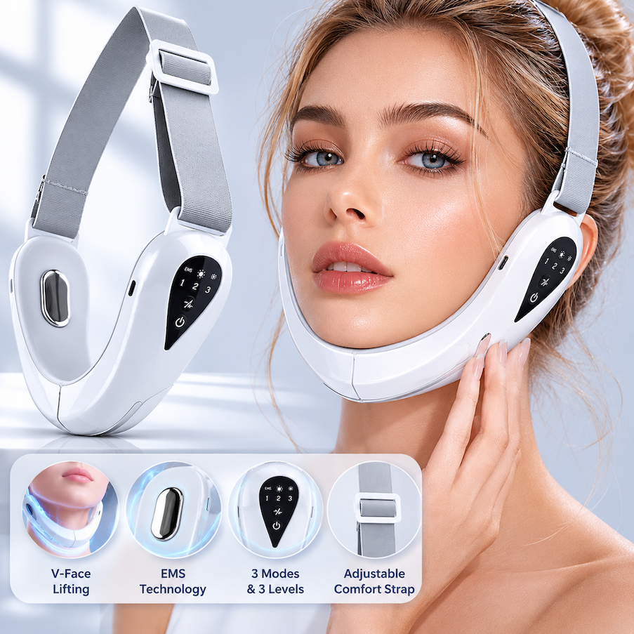 EMS Facial Lifting Massager For Double Chin Reduction, V-Line