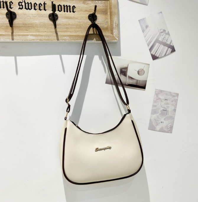 Korean Shoulder Bag-White-1 Piece